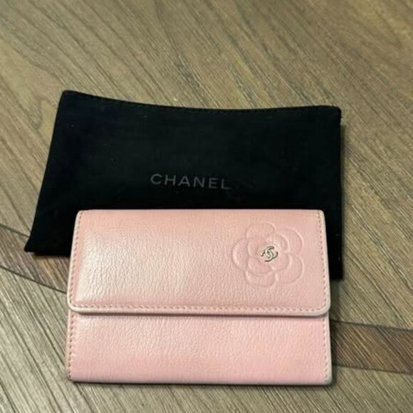 Chanel Camellia Flower Card Holder - light pink - Picture 1 of 14